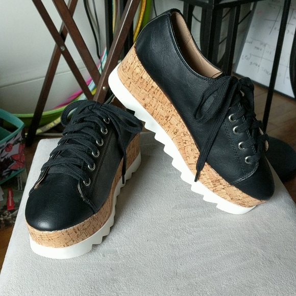 Soda platform cork shoes - Picture 1 of 4